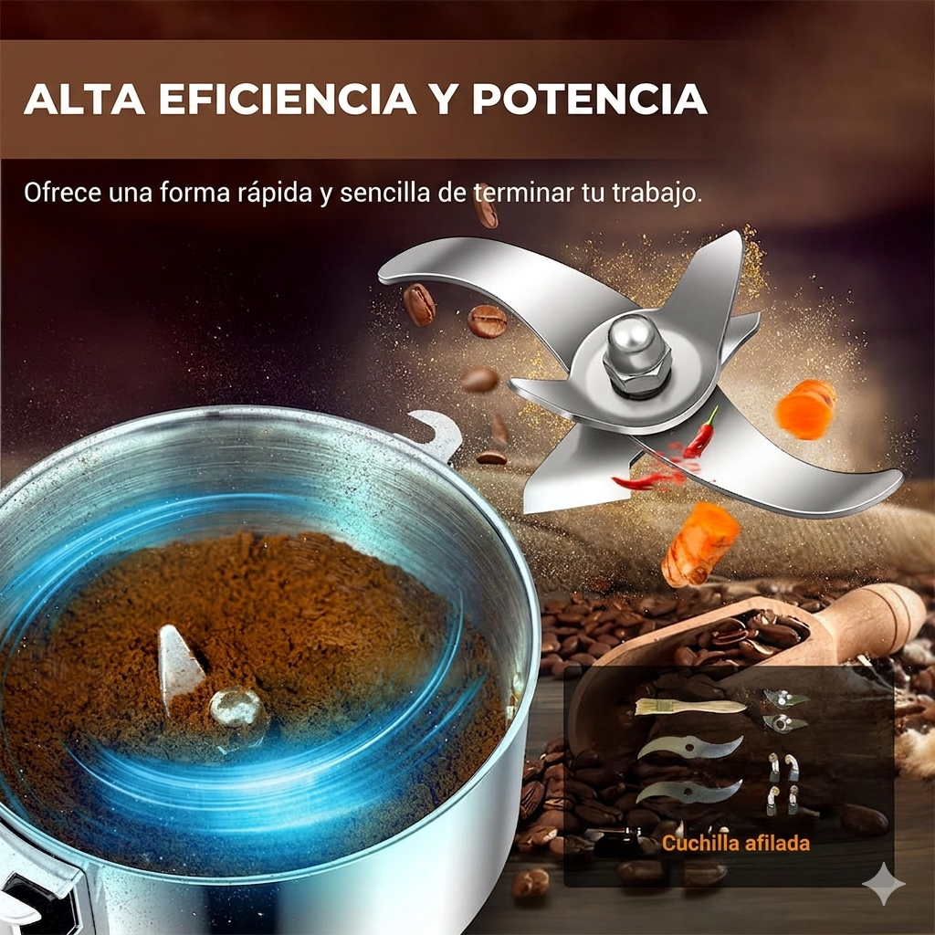 Molinillo de Granos y Especias de Alta Velocidad