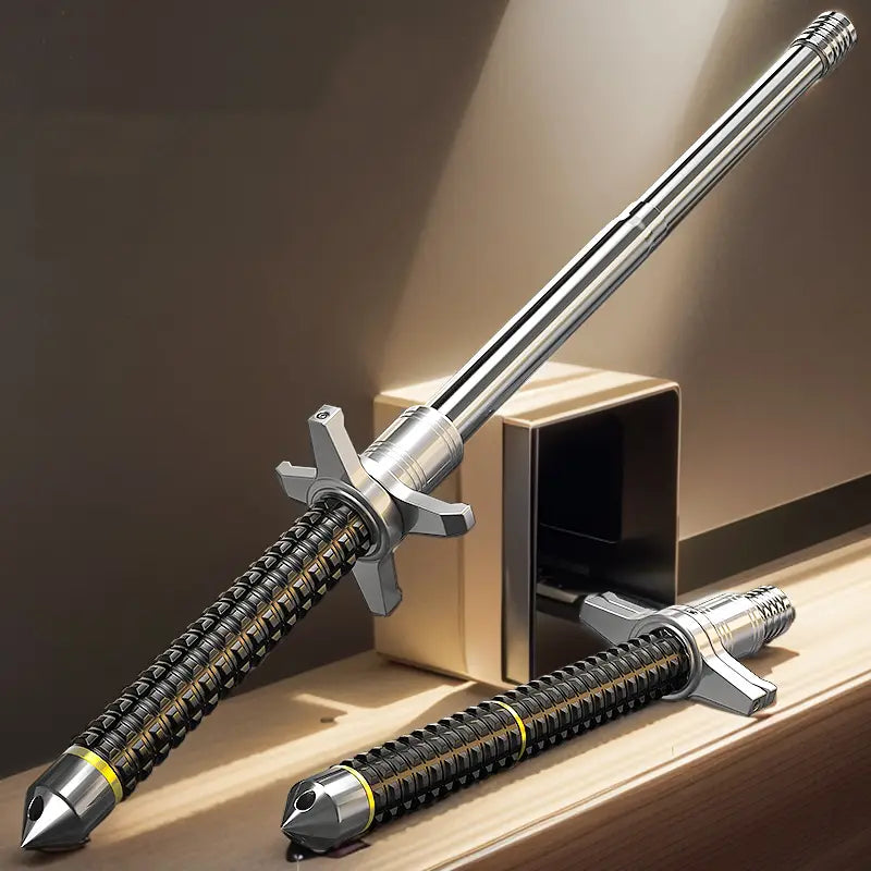 🛡️ Bastón Táctico PRO 95cm: Edición Ultra-Resistente 5-en-1